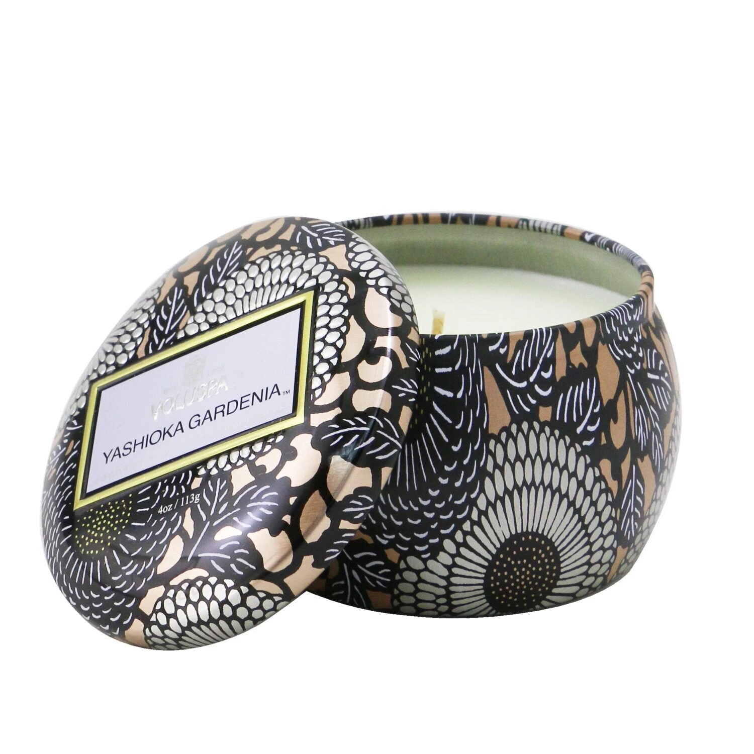 Voluspa Mini Tin Candle - Yashioka Gardenia 113g/4oz 3 Voluspa Mini Tin Candle - Yashioka Gardenia 113g/4oz