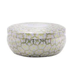 Voluspa 3 Wick Decorative Tin Candle - Suede Blanc 340g/12oz -Voluspa 26465575116 2