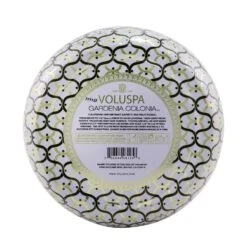 Voluspa 3 Wick Decorative Tin Candle - Gardenia Colonia 340g/12oz -Voluspa 26465775116 2