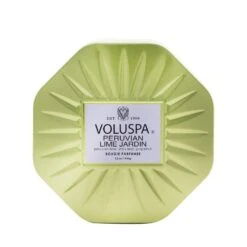 Voluspa 3 Wick Octagon Tin Candle - Peruvian Lime Jardin 340g/12oz -Voluspa 26471375116 2