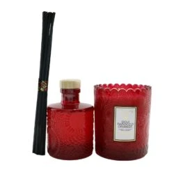 Voluspa Scalloped Edge Candle & Reed Diffuser Coffret - Goji Tarocco Orange 2pcs -Voluspa 26622075115 2