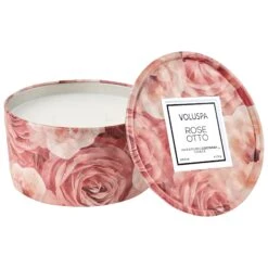 Voluspa Rose Otto - 2 Wick Tin Candle