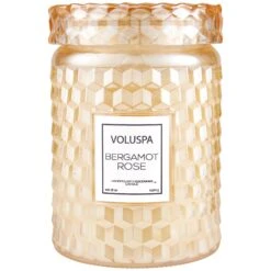 Voluspa Bergamot Rose - Large Jar Candle