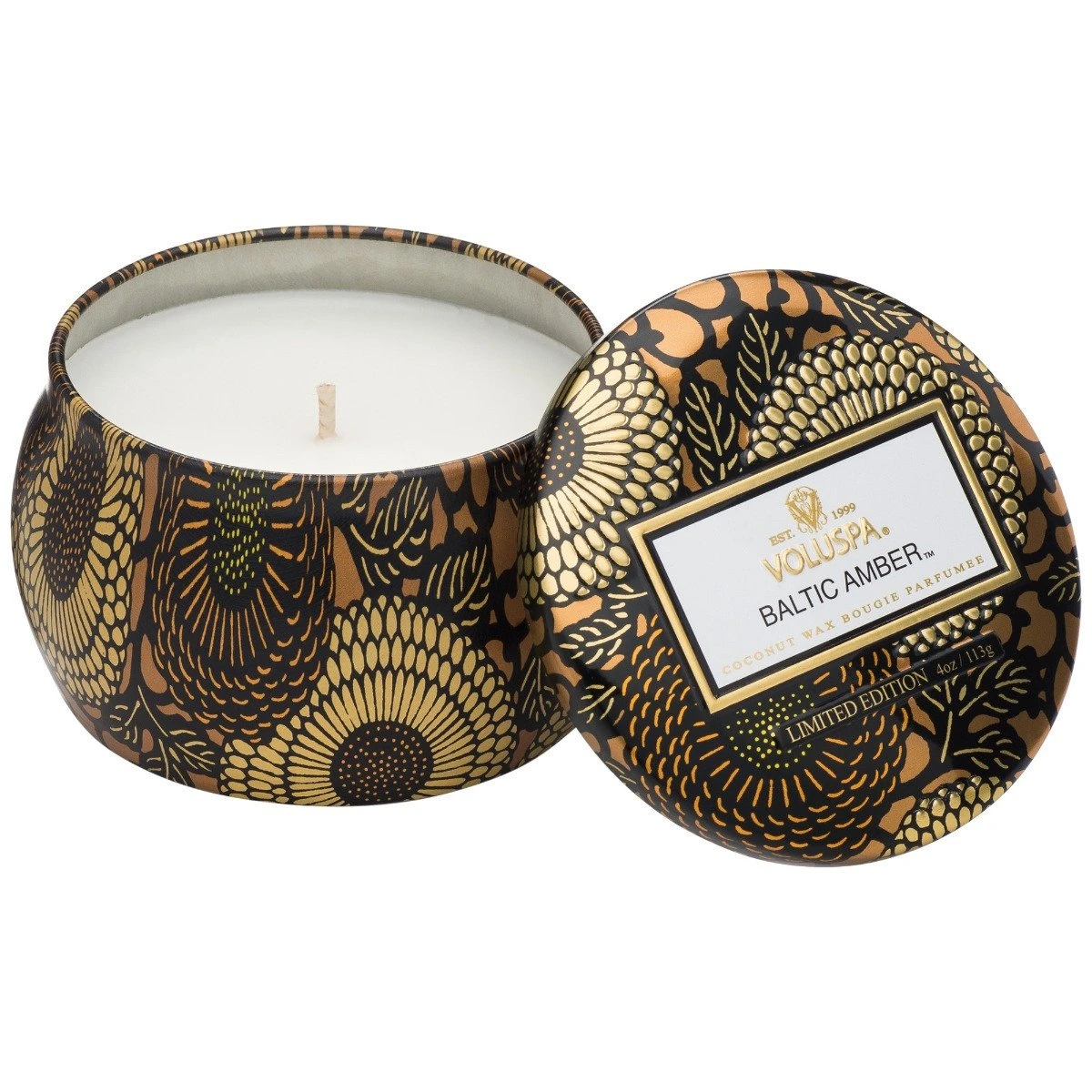 Voluspa - Baltic Amber Travel Tin Candle 3 Voluspa - Baltic Amber Travel Tin Candle