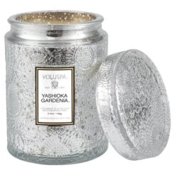 Voluspa Yashioka Gardenia - Small Jar Candle -Voluspa 7355 2 REV
