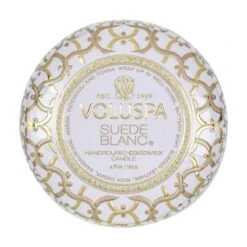 Voluspa - Suede Blanc Mini Tin Candle -Voluspa 8111 2