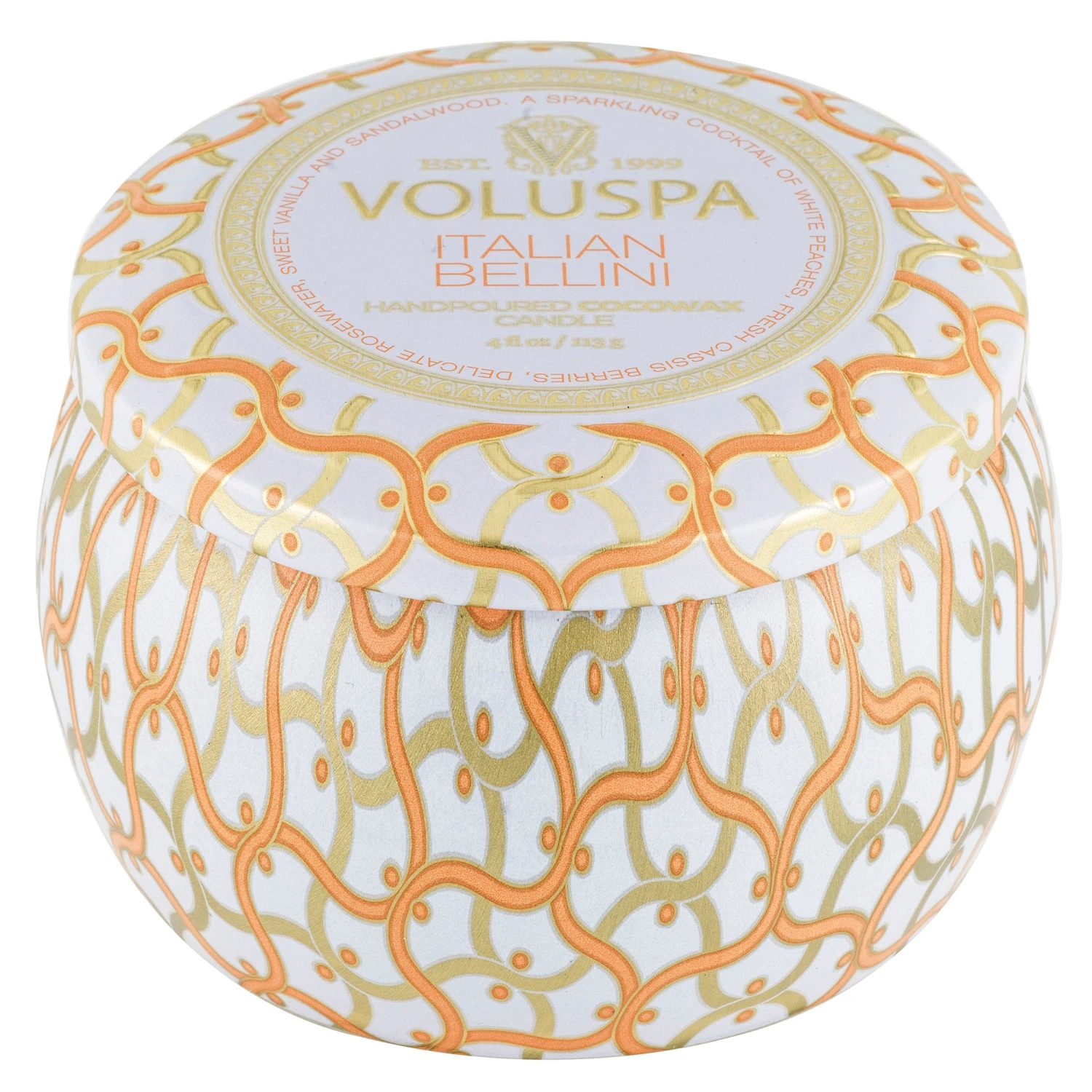 Voluspa Italian Bellini - Mini Tin Candle 6 Voluspa Italian Bellini - Mini Tin Candle - Image 4