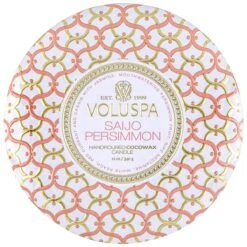 Voluspa - Saijo Persimmon 3 Wick Tin Candle -Voluspa 8122 1 1 1200x
