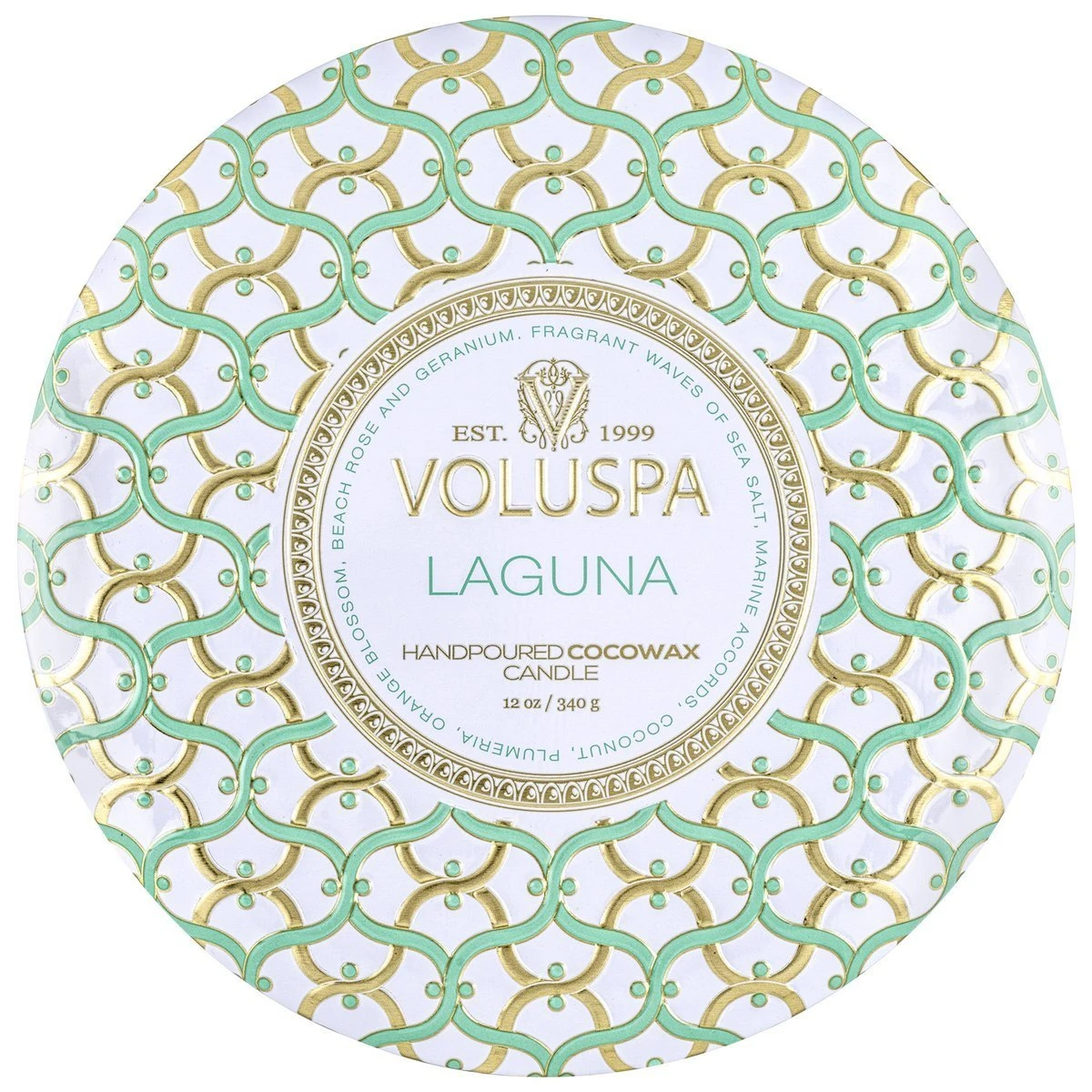 Voluspa - Laguna 3 Wick Tin Candle 5 Voluspa - Laguna 3 Wick Tin Candle - Image 3
