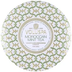 Voluspa - Moroccan Mint Tea 3 Wick Tin Candle 10 Voluspa - Moroccan Mint Tea 3 Wick Tin Candle -Voluspa 8124 1 1200x