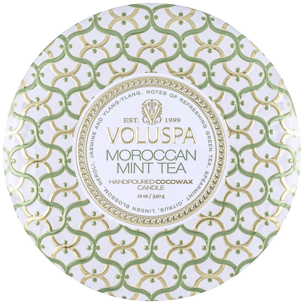 Voluspa - Moroccan Mint Tea 3 Wick Tin Candle 6 Voluspa - Moroccan Mint Tea 3 Wick Tin Candle - Image 4