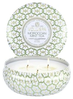 Voluspa - Moroccan Mint Tea 3 Wick Tin Candle