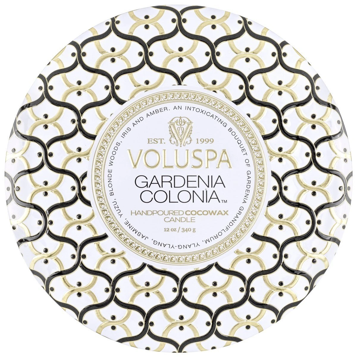 Voluspa - Gardenia Colonia 3 Wick Tin Candle 6 Voluspa - Gardenia Colonia 3 Wick Tin Candle - Image 4