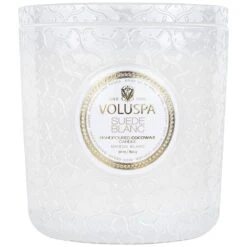 Voluspa - Suede Blanc Luxe Candle