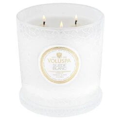 Voluspa Suede Blanc - Luxe Candle -Voluspa 8131 2