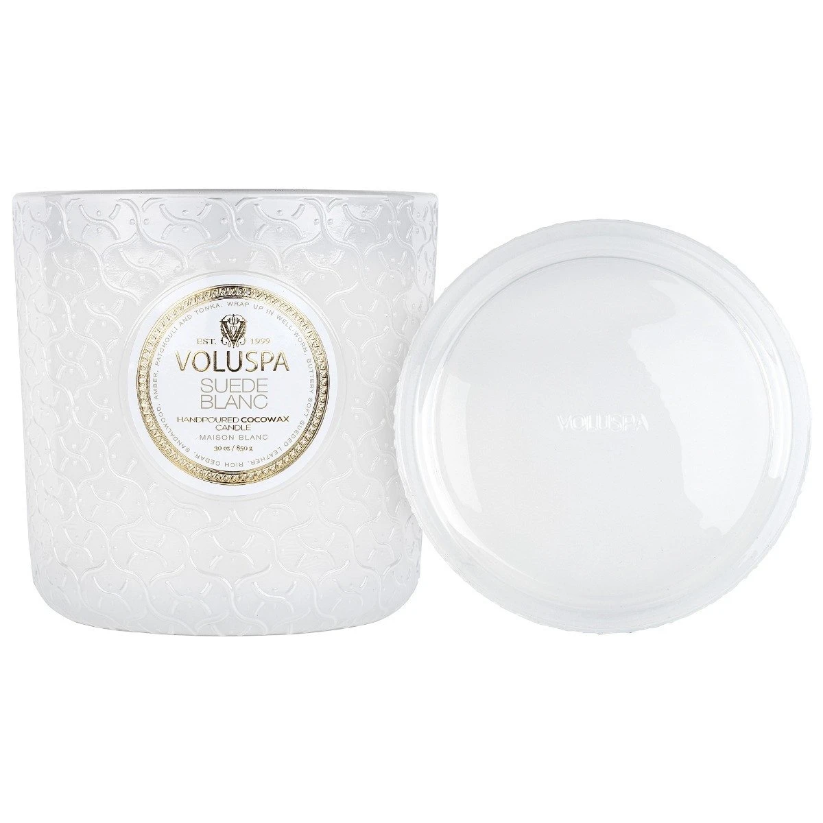 Voluspa - Suede Blanc Luxe Candle 5 Voluspa - Suede Blanc Luxe Candle - Image 3