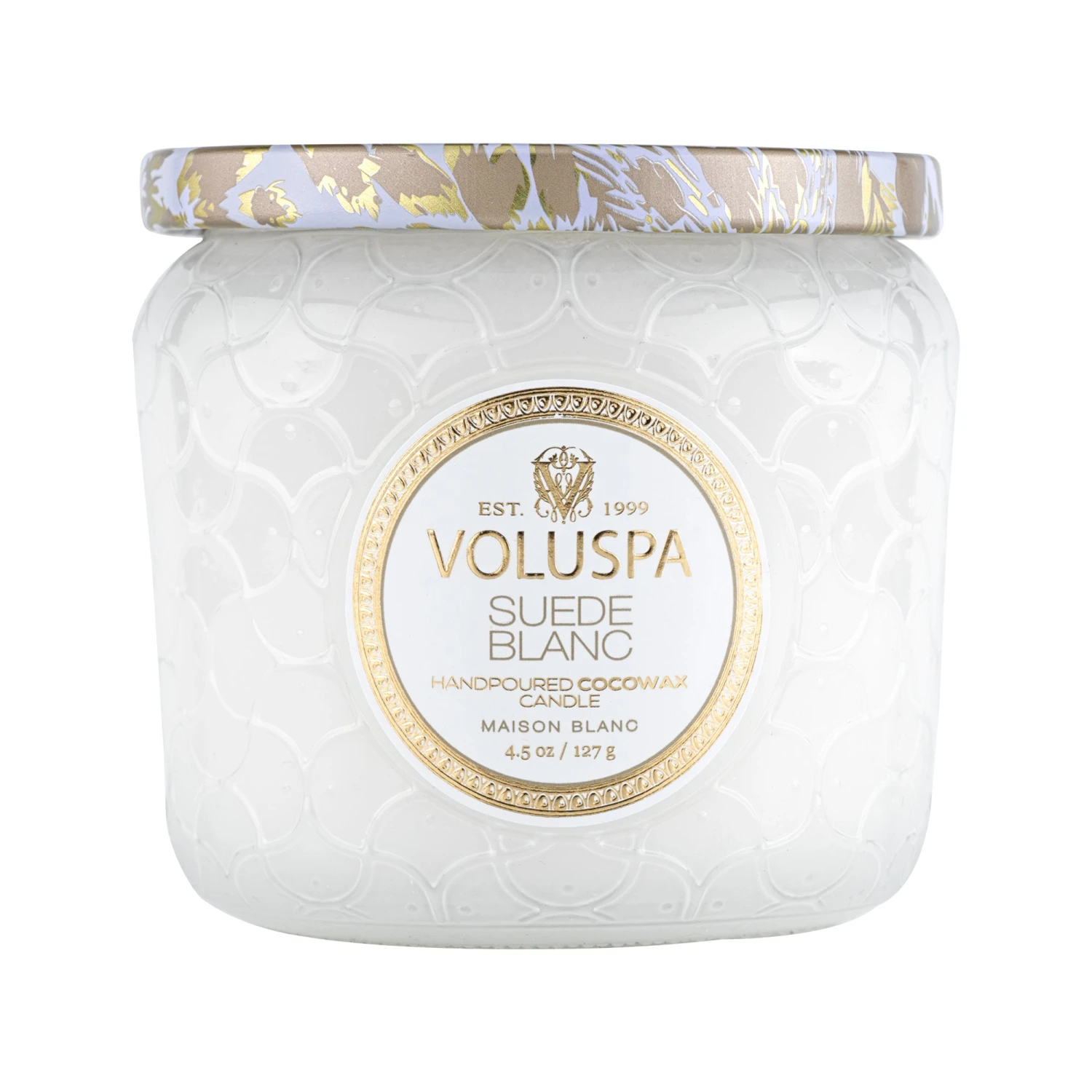 Voluspa Suede Blanc - Petite Jar Candle 5 Voluspa Suede Blanc - Petite Jar Candle - Image 3