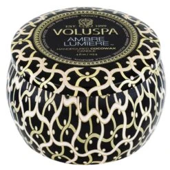 Voluspa - Ambre Lumiere Mini Tin Candle -Voluspa 8212 1