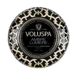 Voluspa - Ambre Lumiere Mini Tin Candle -Voluspa 8212 4