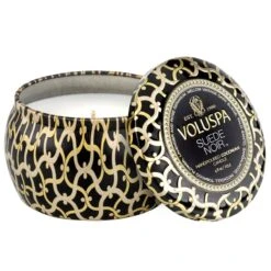 Voluspa - Suede Noir Mini Tin Candle -Voluspa 8213 1 1 1200x