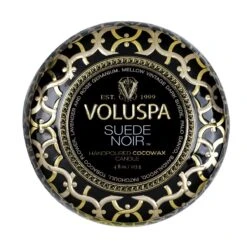 Voluspa - Suede Noir Mini Tin Candle -Voluspa 8213 4