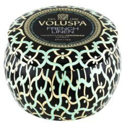 Voluspa French Linen - Mini Tin Candle -Voluspa 8214 1
