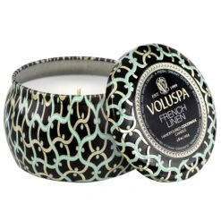 Voluspa French Linen - Mini Tin Candle -Voluspa 8214 1 1