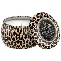 Voluspa - Pink Citron Grapefruit MIni Tin Candle -Voluspa 8215 1 1 1200x