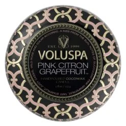 Voluspa Pink Citron Grapefruit - Mini Tin Candle -Voluspa 8215 1 c797d5d1 95a5 40b4 952f d502f80fbab8