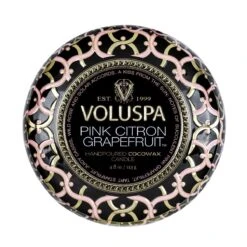 Voluspa - Pink Citron Grapefruit MIni Tin Candle -Voluspa 8215 4
