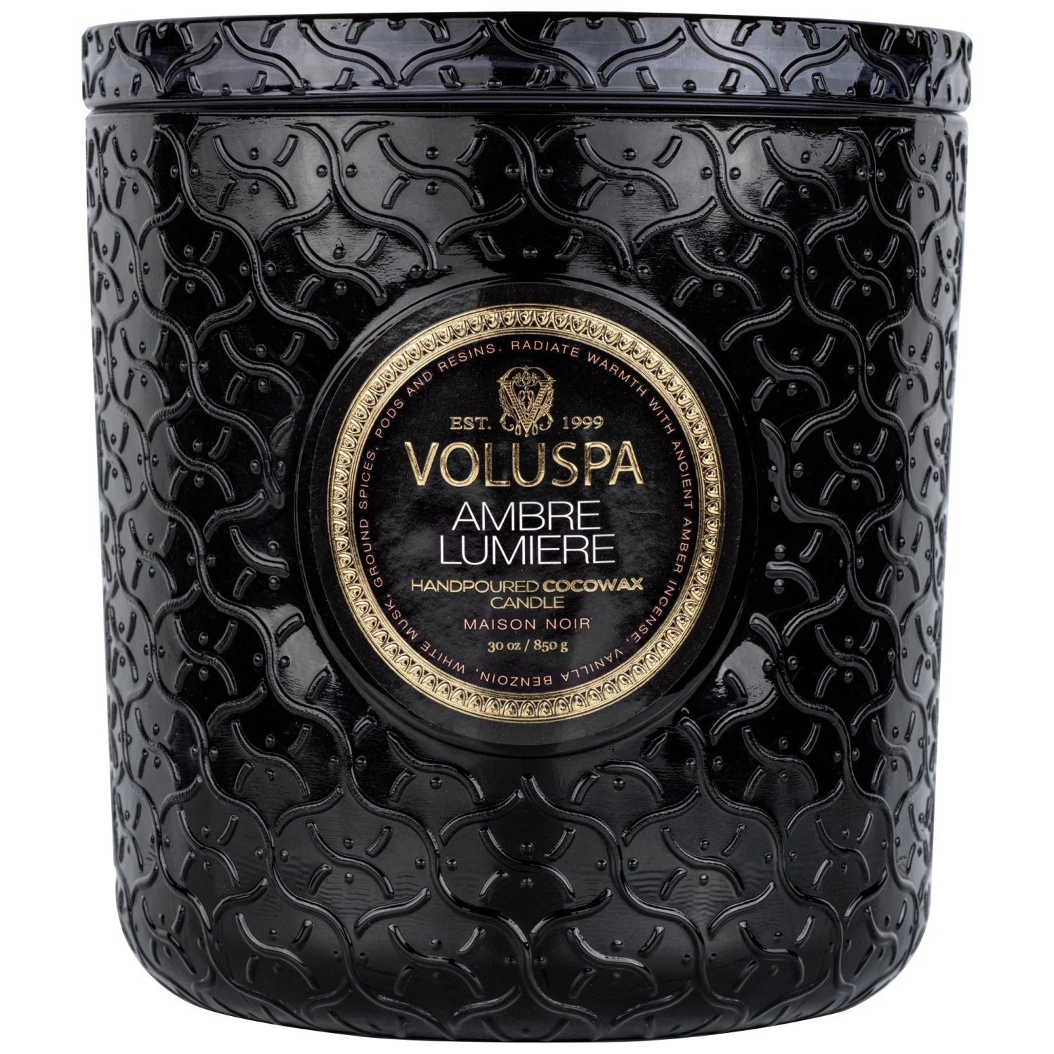 Voluspa Ambre Lumiere - Luxe Candle 3 Voluspa Ambre Lumiere - Luxe Candle