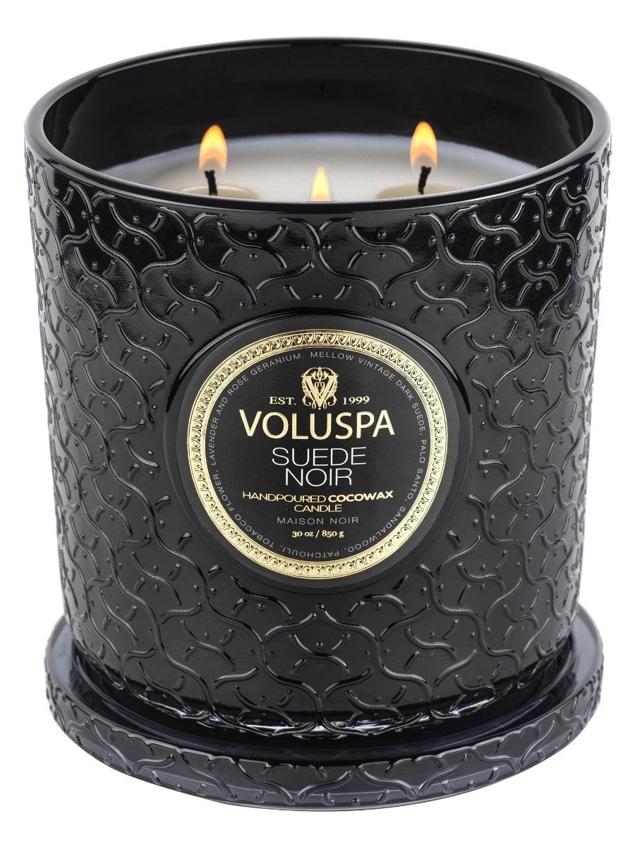 Voluspa - Suede Noir Luxe Candle 3 Voluspa - Suede Noir Luxe Candle