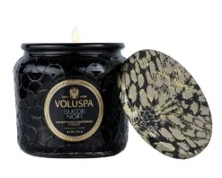 Voluspa - Suede Noir Petite Jar Candle -Voluspa 8243 4