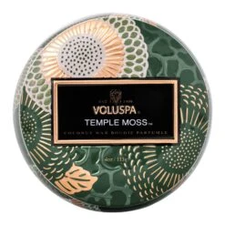 Voluspa Temple Moss - Mini Tin Candle -Voluspa F23 PR 72135 002 1