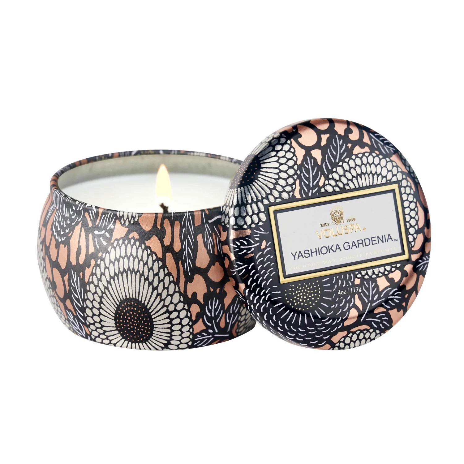 Voluspa Yashioka Gardenia - Mini Tin Candle 3 Voluspa Yashioka Gardenia - Mini Tin Candle