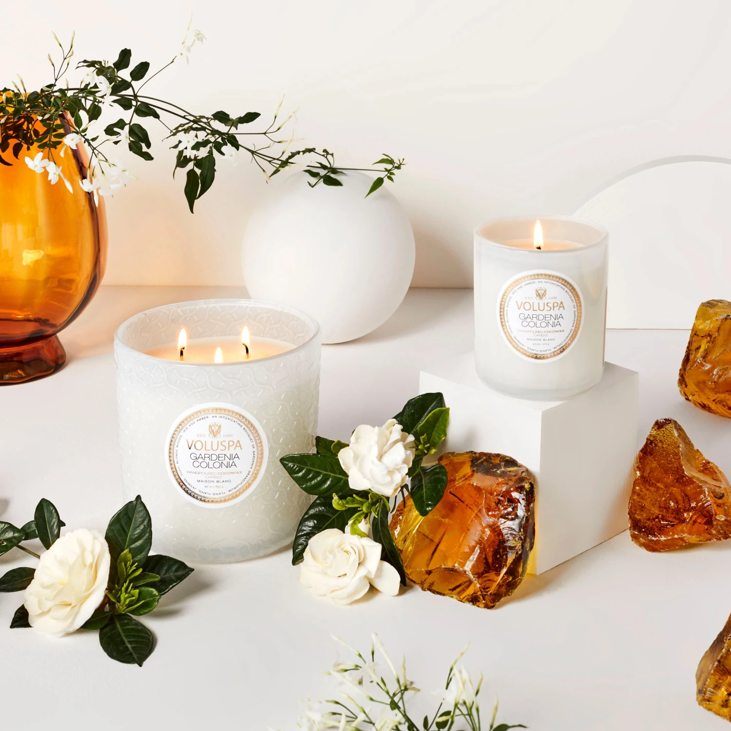 Voluspa Gardenia Colonia - Classic Candle 4 Voluspa Gardenia Colonia - Classic Candle - Image 2