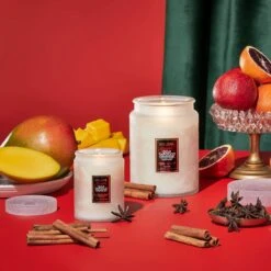 Voluspa Spiced Goji Tarocco Orange - Large Jar Candle -Voluspa HO21 LF 73318 73518 Web