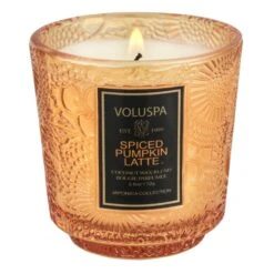 Voluspa Spiced Pumpkin Latte - Petite Pedestal Candle -Voluspa HO21 PRopt 73921 001
