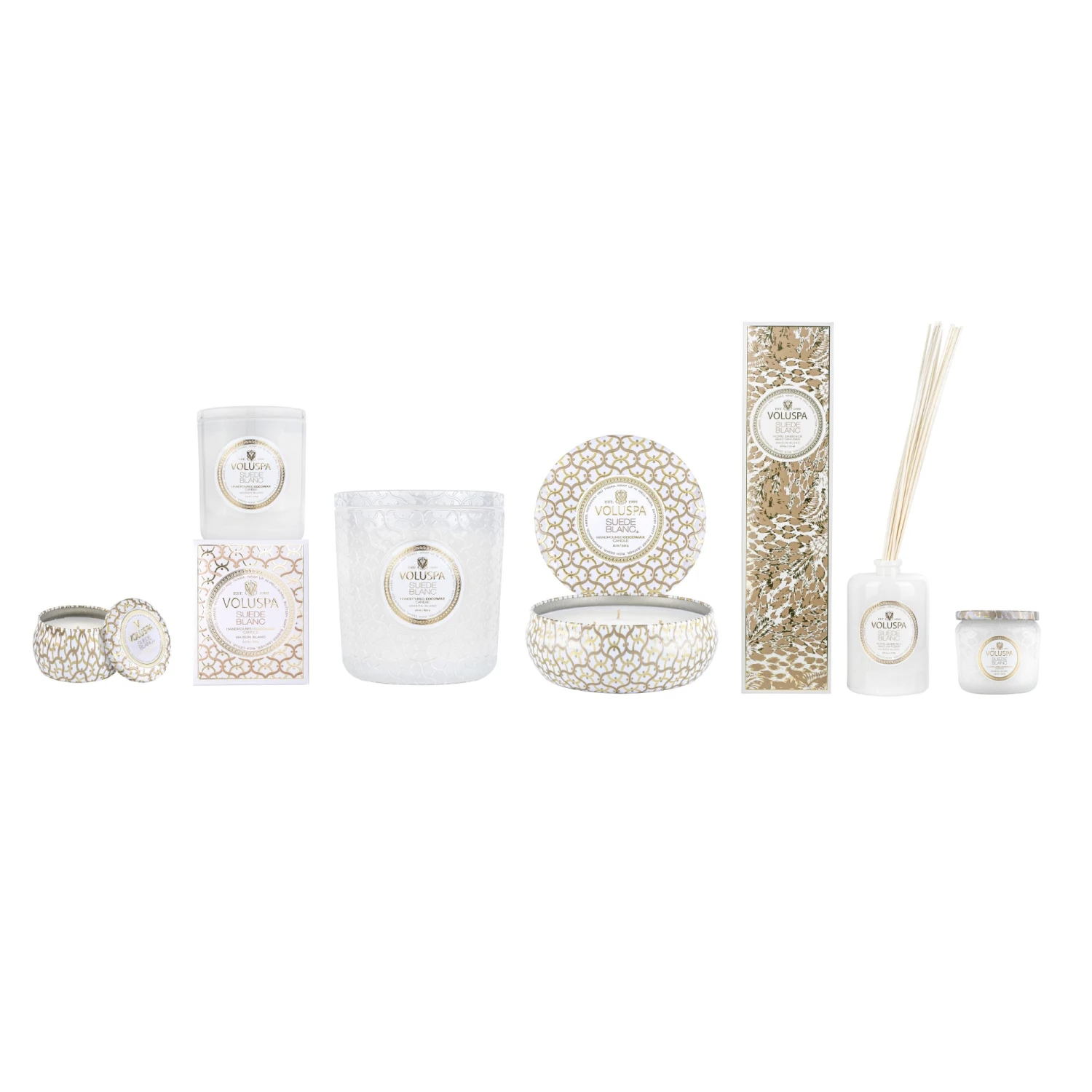 Voluspa Suede Blanc - Petite Jar Candle 7 Voluspa Suede Blanc - Petite Jar Candle - Image 5