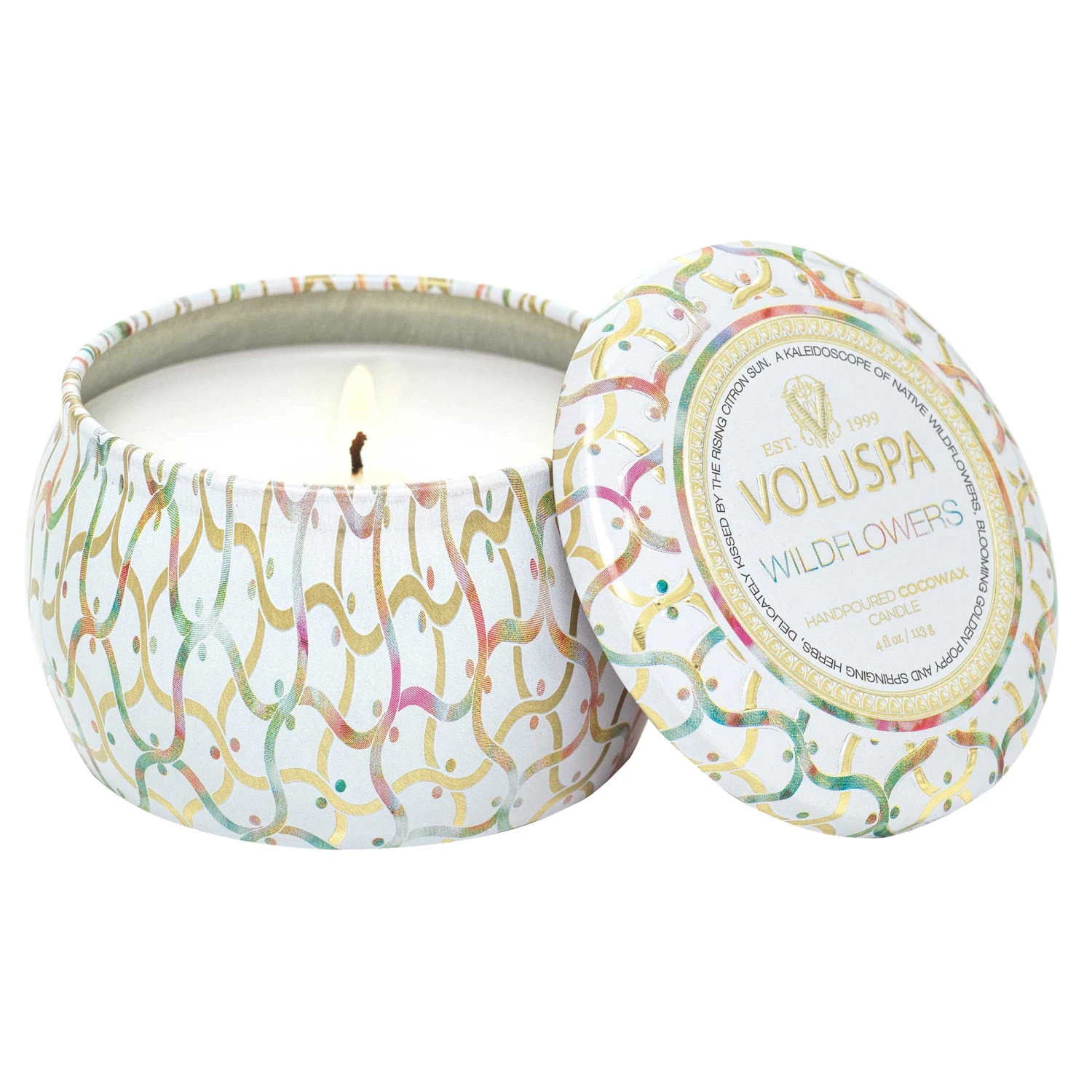 Voluspa Wildflowers - Mini Tin Candle 3 Voluspa Wildflowers - Mini Tin Candle