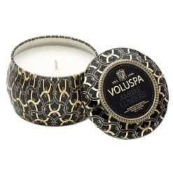Voluspa - Ambre Lumiere Mini Tin Candle -Voluspa ambre travel tin