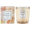 Voluspa Bergamot Rose - Classic Candle -Voluspa classic candle textured glass bergamont rose 2 7b2f