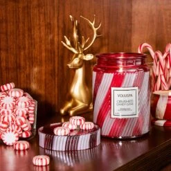 Voluspa - Crushed Candy Cane Candle -Voluspa f23 lfopt 5536 001