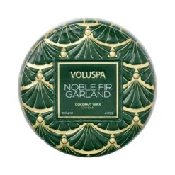 Voluspa - Noble Fir Garland Travel Tin Candle -Voluspa f23 pr 55110 002