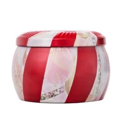 Voluspa - Crushed Candy Cane Travel Tin Candle -Voluspa f23 pr 5516 003