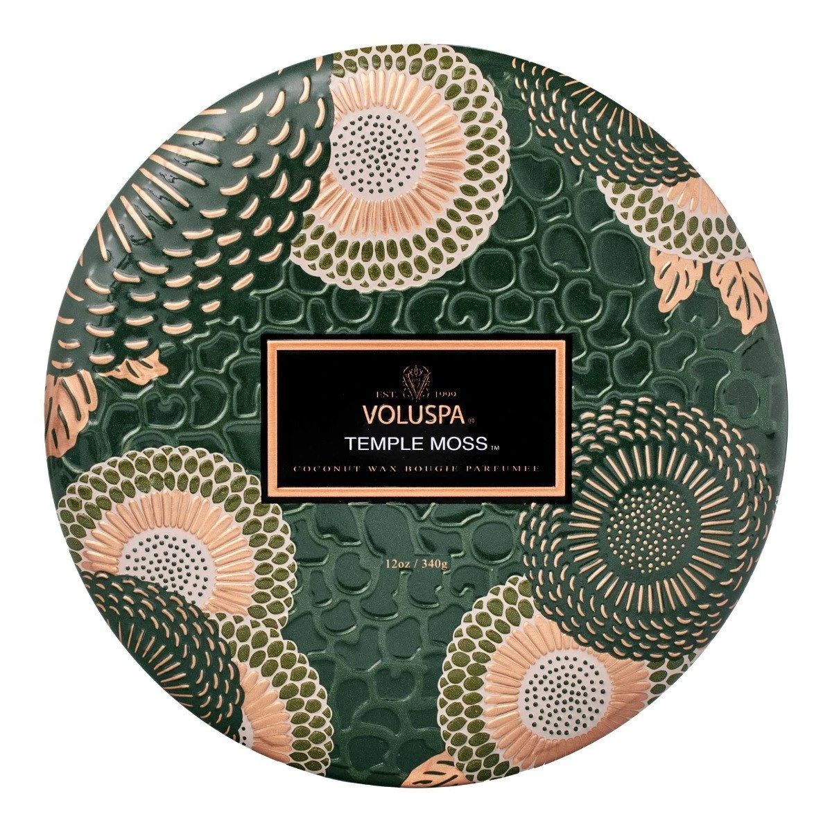 Voluspa - Temple Moss 3 Wick Tin Candle 5 Voluspa - Temple Moss 3 Wick Tin Candle - Image 3