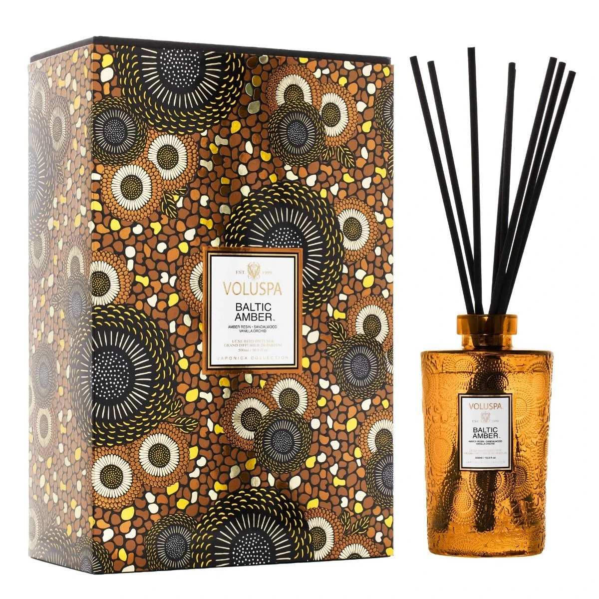 Voluspa - Baltic Amber Luxe Diffuser 3 Voluspa - Baltic Amber Luxe Diffuser