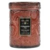 Voluspa - Forbidden Fig Embossed Small Glass Candle -Voluspa fa21 propt 73525 002