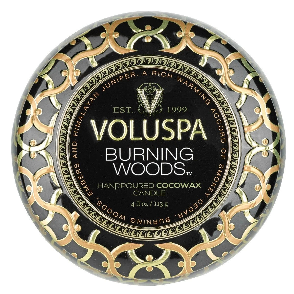 Voluspa - Burning Woods Travel Tin Candle 5 Voluspa - Burning Woods Travel Tin Candle - Image 3