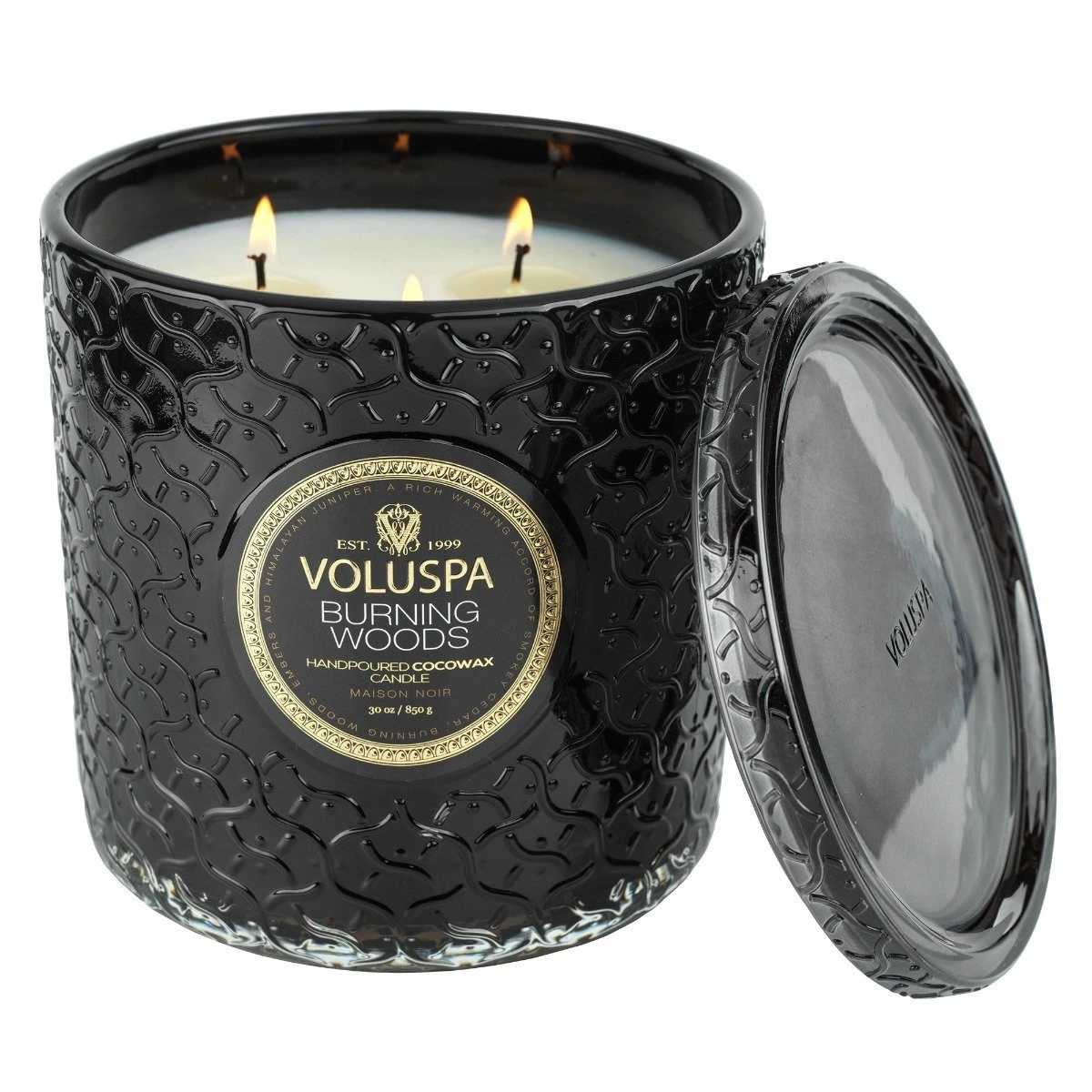 Voluspa - Burning Woods Luxe Candle 3 Voluspa - Burning Woods Luxe Candle